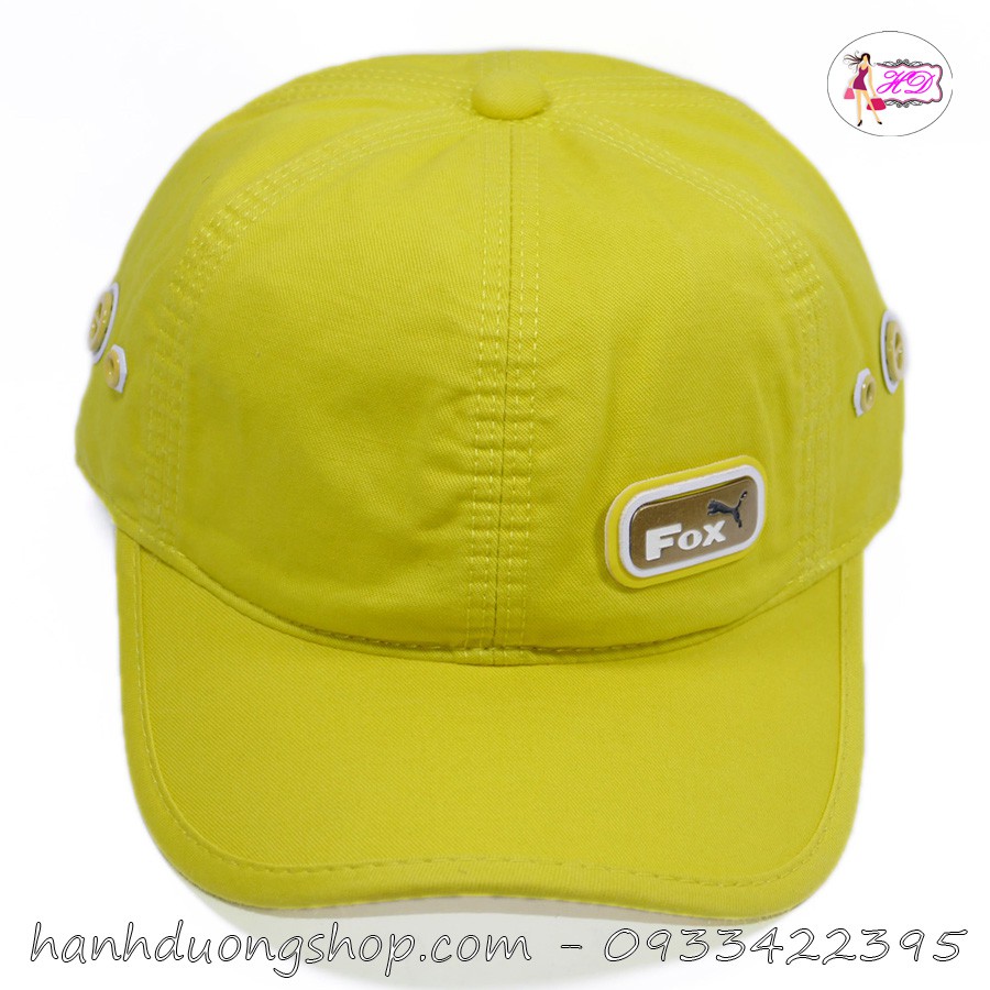 [ HÀNG ĐẸP GIÁ RẼ ] Nón kết nam mũ lưỡi trai nữ F.ox đóng sò to cao cấp chất liệu vải thoáng mát dễ thấm hút mồ hôi