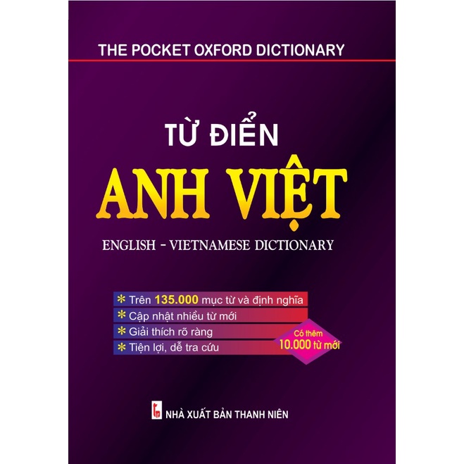 Sách - Từ điển Anh - Việt (Bìa tím B88)