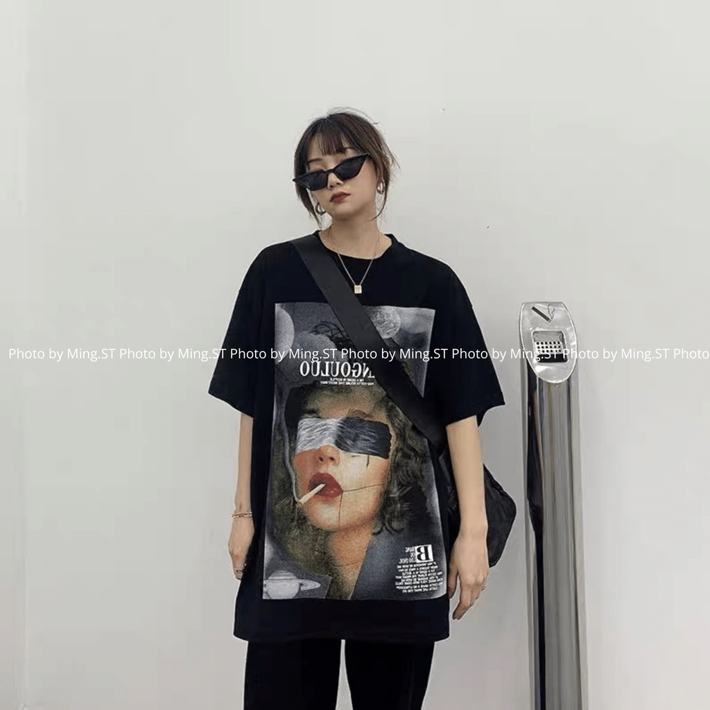 Áo Thun Tay Lỡ 100% Cotton 2 Chiều Dáng Rộng Unisex, Áo Phông Nam Nữ Oversize Hình In BANG | BigBuy360 - bigbuy360.vn