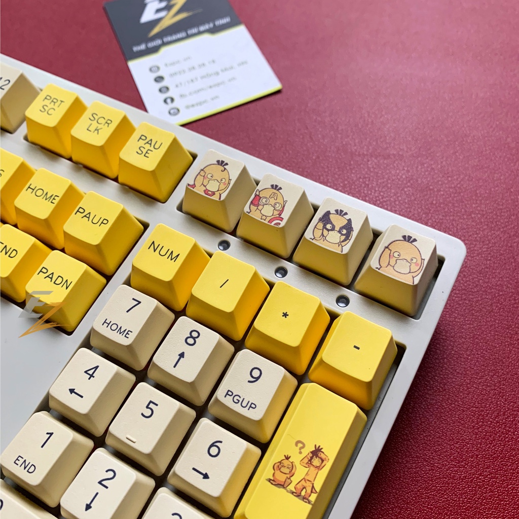 Keycap Cho Bàn Phím Cơ PSYDUCK OEM PBT 131 Phím | Gearbros