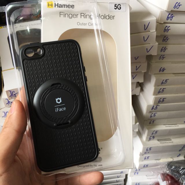 Ốp lưng dẻo iface iphone 5/5S/5SE kiêm nhẫn iring