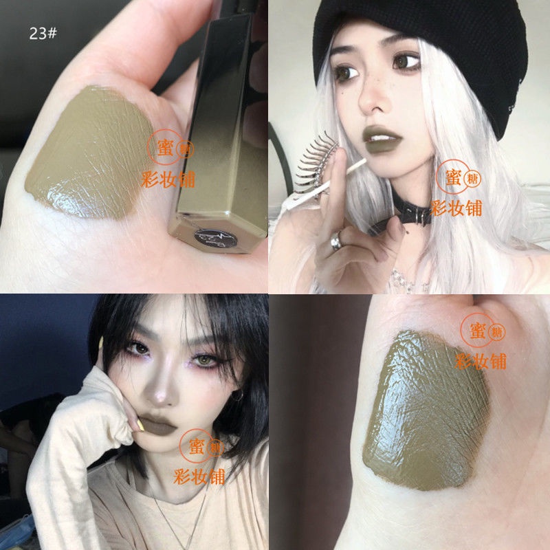 Son Bóng Màu Đen Phong Cách Punk Dành Cho Nữ