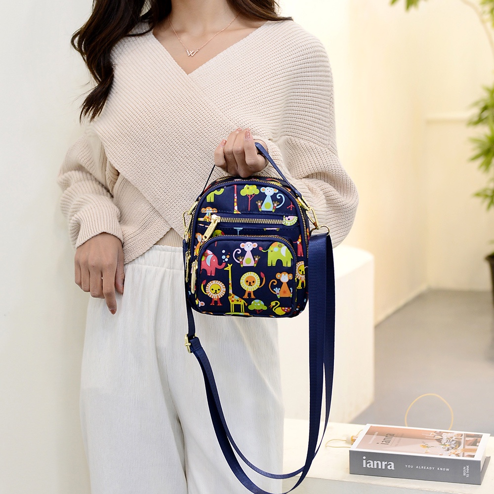 Túi Đeo Chéo Vai Bằng Vải Canvas Phong Cách Mới Dễ Phối Đồ Thời Trang Dành Cho Nữ