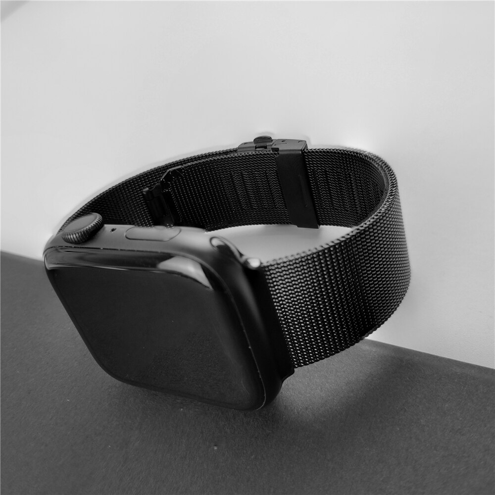 Dây Đeo Bằng Thép Không Gỉ Cho Đồng Hồ Thông Minh Apple Watch Iwatch Series 5 6 Se 44mm 40mm 42mm 38mm