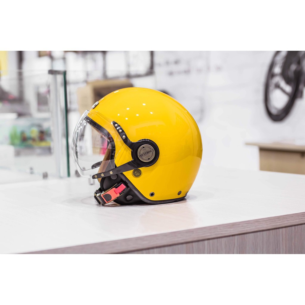 MŨ BẢO HIỂM 3/4 BULLDOG POM [TẶNG KÈM KHÓA SỐ ĐA NĂNG]_Phuotarmor