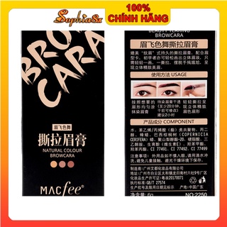 Chuốt xăm mày dạng gel lột dễ dùng Macfee