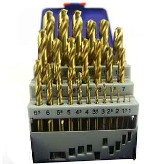 Bộ 25 mũi khoan sắt 1mm-13mm c-mart