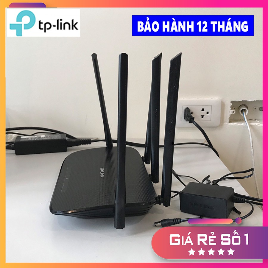 Bộ Phát Wifi TPlink 5 Râu WDR6500 - AC1.350Mbs, Băng tần kép Siêu Khỏe