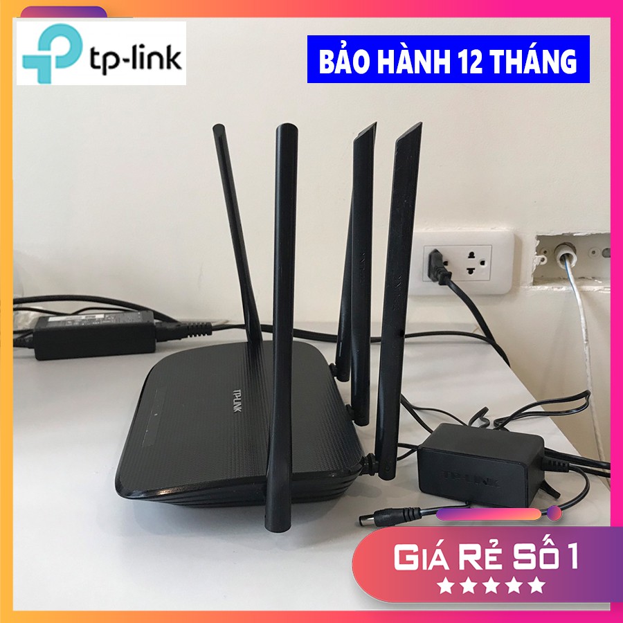 Bộ Phát Wifi TPlink 5 Râu WDR6500 - AC1.350Mbs, Băng tần kép Siêu Khỏe (FREESHIP)