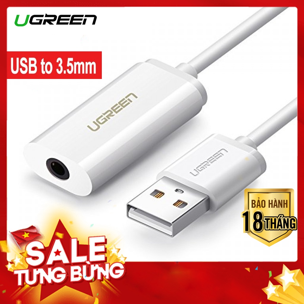 Bộ Chuyển USB Sang Âm Thanh 3.5mm Chính Hãng Ugreen 30712