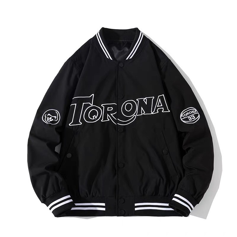 Áo khoác dù bomber WIND unisex form rộng TORONA bóng chày nam nữ ulzzang