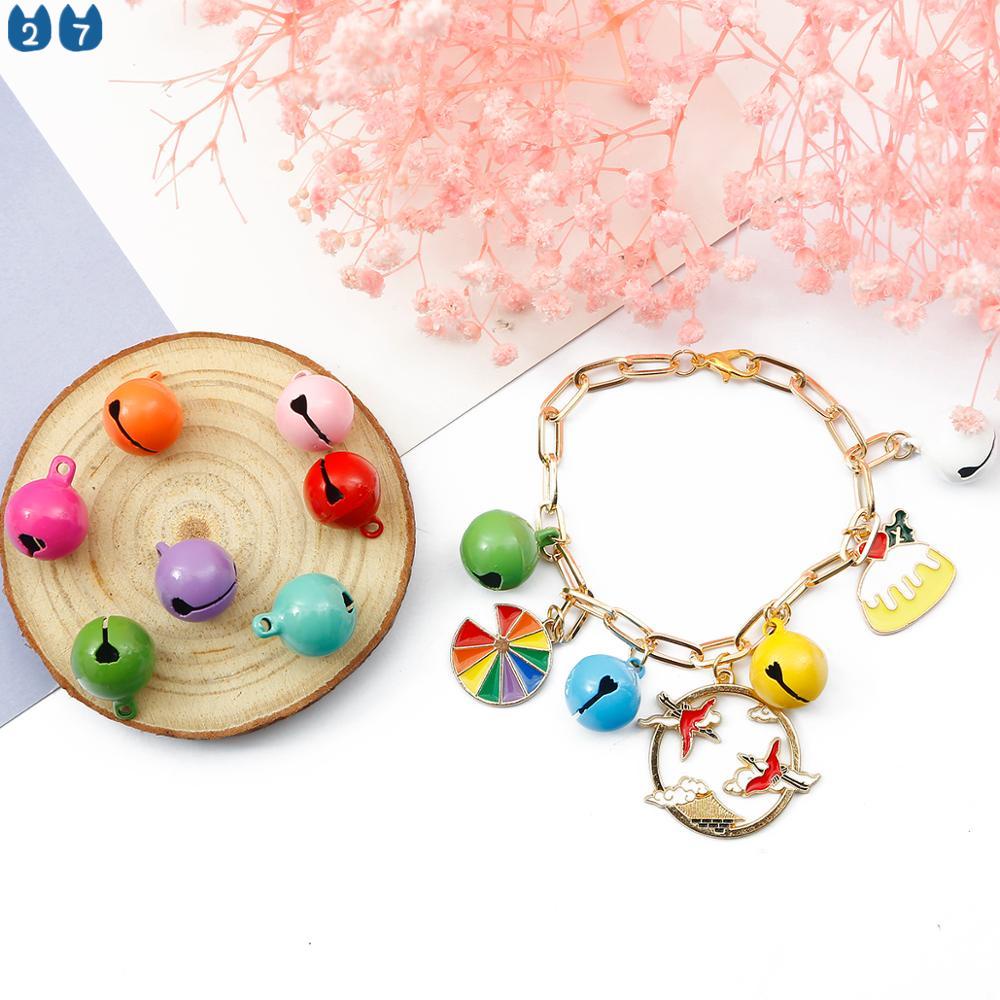 Phụ Kiện Chuỗi Hạt Kim Loại 14mm Treo Trang Trí Cây Thông Giáng Sinh DIY