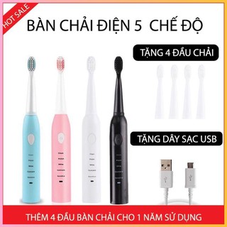 Bàn chải điện tự động đánh răng 5 chế độ hàng nội địa Trung cao cấp - Hàng Thương Hiệu