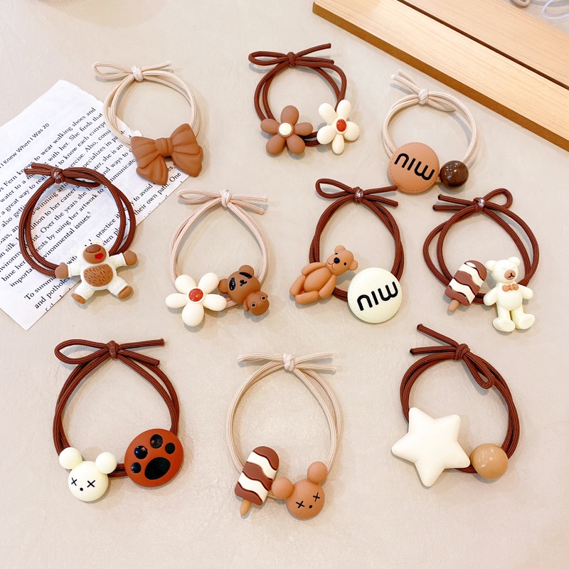 MVP0301 Set 15 dây cột tóc xinh xắn, đựng túi zip