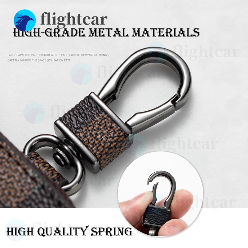 Vỏ Da Bảo Vệ Chìa Khóa Xe Hơi Có Khóa Kéo Tiện Lợi