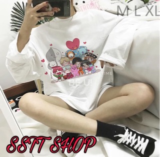 (Tặng ảnh BTS)Sweater BTS BT21 chibi