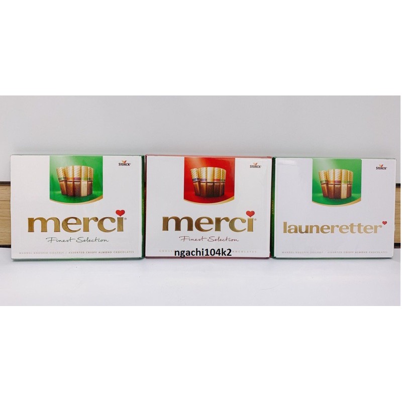 KẸO SOCOLA MERCI FINEST SELECTION 250G/ MERCI STORCK