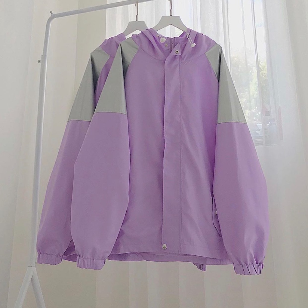 Áo Khoác Dù Nữ Tráng Bạc JEM CLOSET Chất Siêu Nhẹ Unisex Style Cá Tính 1564