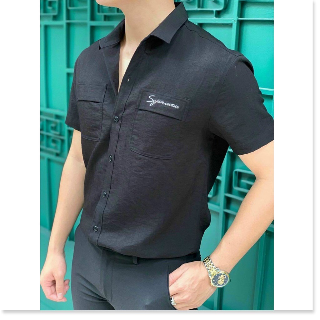 ÁO SƠ MI LỤA NAM,TAY NGẮN,NHIỀU MÀU SẮC LỰA CHỌN,CHẤT LIỆU VÃI THOÁNG MÁT KHÁNH AN STORE 99