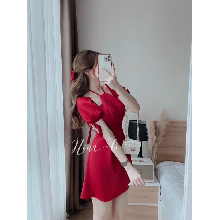 [ FREE SHIP] ĐẦM NỮ DỰ TIỆC KẾT HỢP CHƠI LỄ TẾT CỰC XINH- CẢ NĂM MAY MẮN