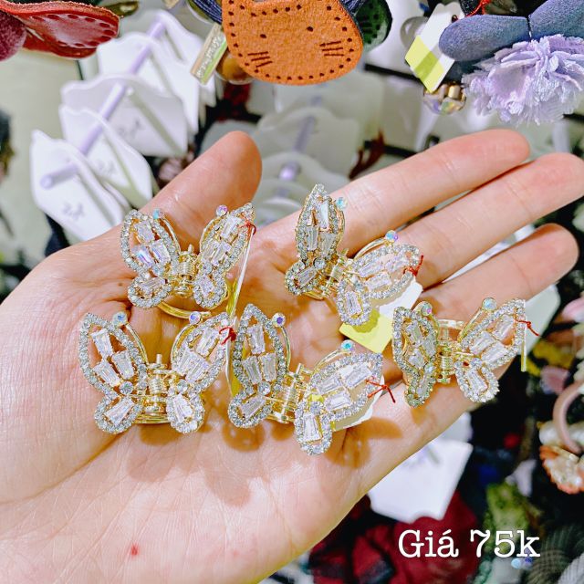 KẸP ĐỈNH TÓC BƯỚM ĐÁ