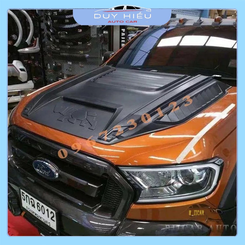 Ốp Capo FORD RANGER MẫuTê Giác - RHINO Cao Cấp Thái Lan