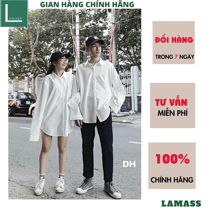 Áo sơmi nam nữ đều mặc được kiểu dáng unisex hàn quốc ulzzang vintage -LAMASS