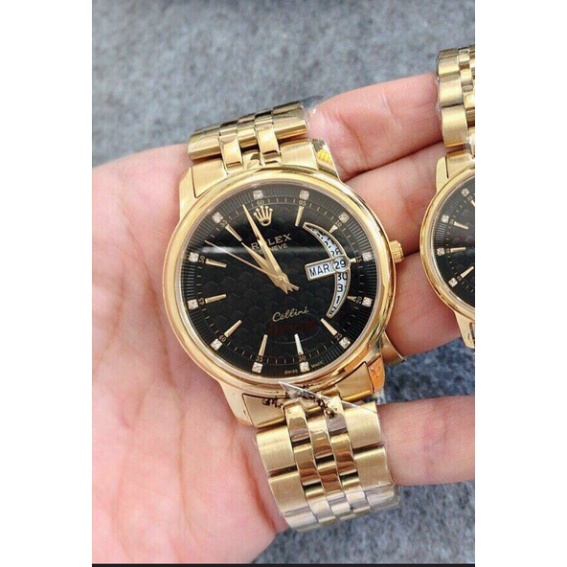 Đồng Hồ Nam RoLex Sapphire R032 Mặt trăng khuyết Máy Pin Nhật Chống xước Tuyệt Đối