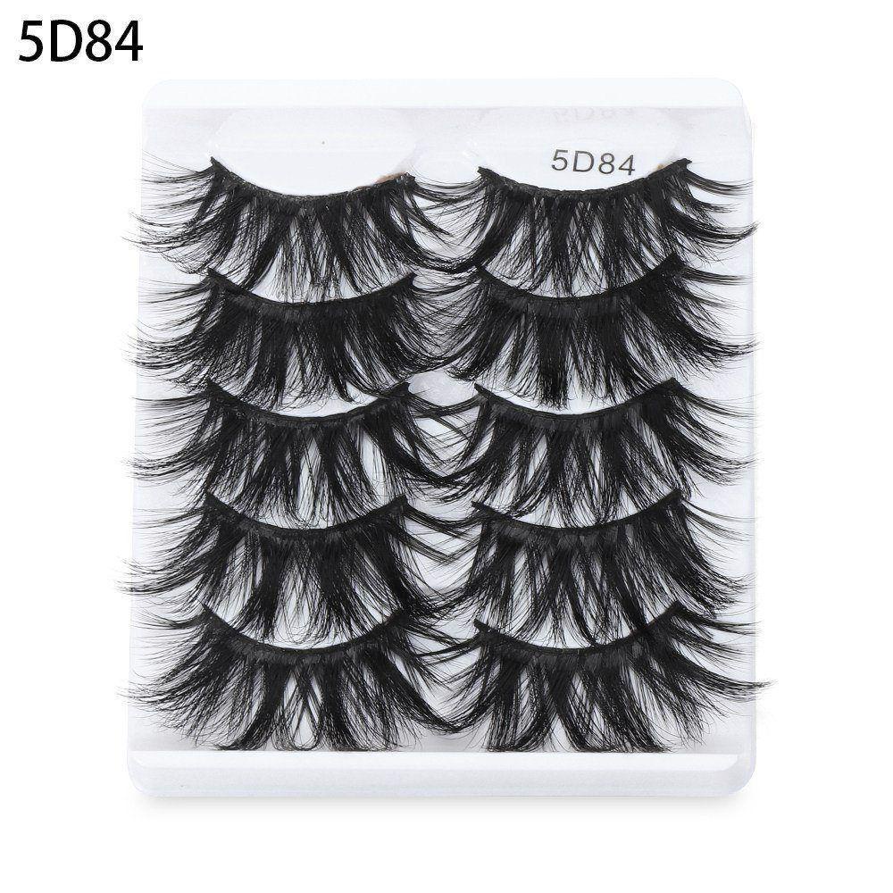 Set 5 Cặp Lông Mi Giả Mềm Mại Và Dày Hiệu Quả MIH SKONHED