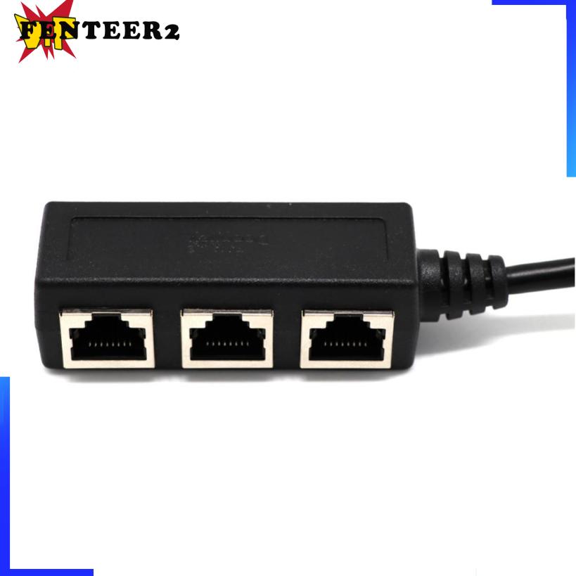 (Fenteer2 3c) Rj45 Y Adapter 1 To 3 Port For Cat 5 / Cat 6 Lan Socket | BigBuy360 - bigbuy360.vn