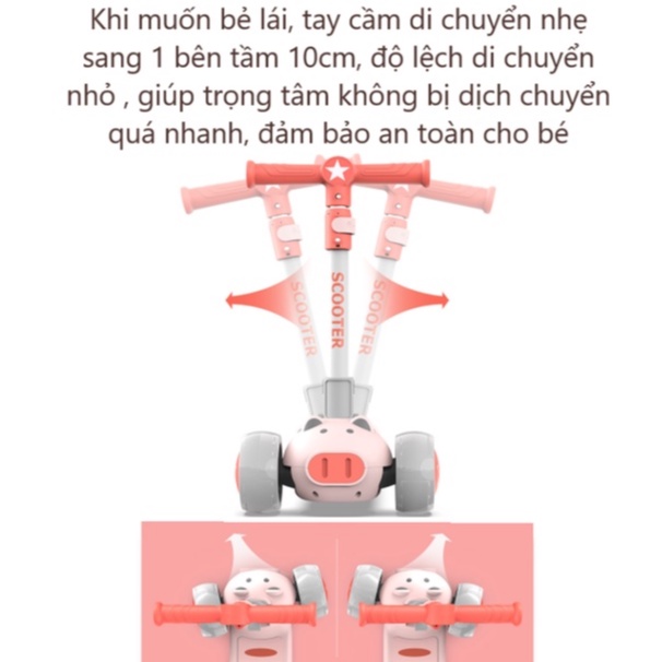 Scooter Xe Trượt Chòi Chân cho Bé Umoo