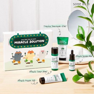 Bộ Dưỡng Da Mụn Some By Mi AHA-BHA-PHA 30 Days Miracle Solution 4-Step Kit Edition