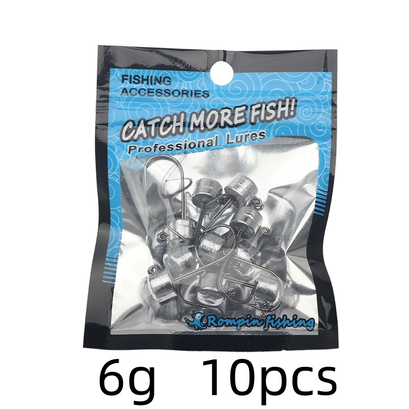 Set 10 Móc Câu Cá Giả Mềm Hình Nấm Chuyên Nghiệp