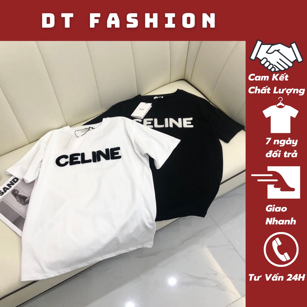 Áo Phông Nam . Áo thun Nam Nữ Thêu Chữ Celi Chất Vải  100% Cotton Co Giãn 4 Chiều DT Fashion Menwear