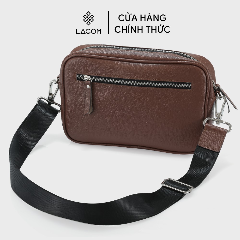 [Mã LT200 giảm 200K đơn 699K] Túi đeo chéo Da Thật LAGOM Messenger Bag