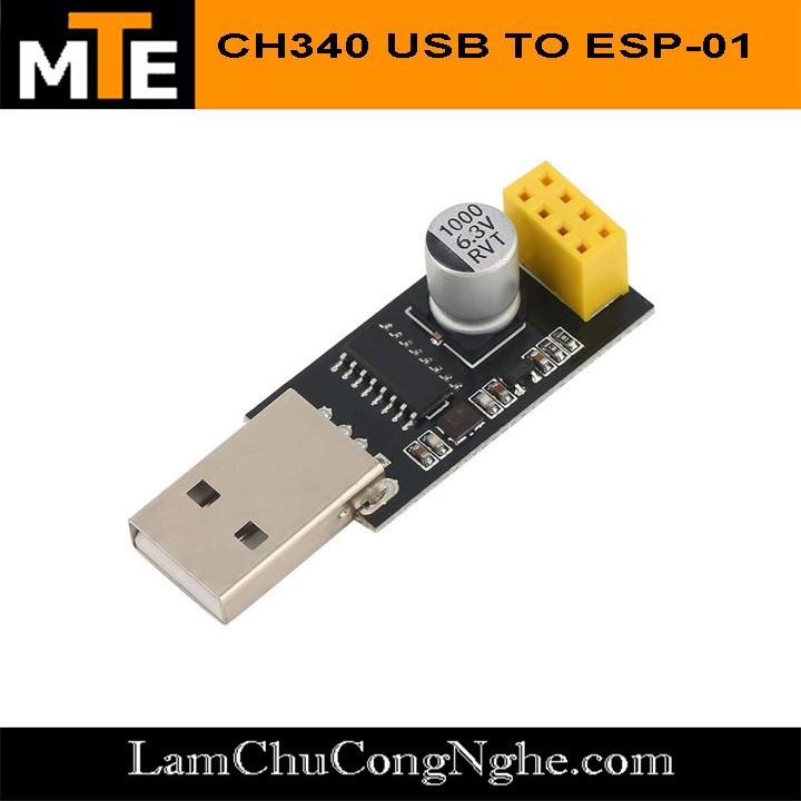 Mới! Mạch nạp ESP8266 ESP-01 CH340 USB to ESP8266 ESP01