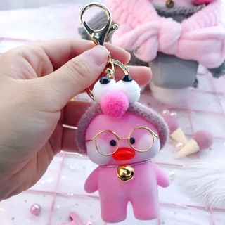 MÓC KHÓA VỊT MÁ HỒNG CUTE  😍