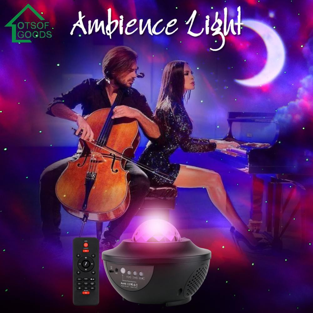 [READY STOCK HOME] Starry Sky Projector Light Music Sound Control Atmosphere Lamp Party Decor