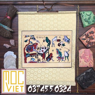 Tranh Đông Hồ Thầy đồ cóc