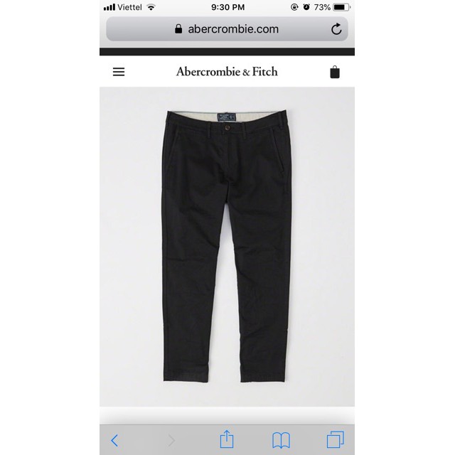 Quần kaki nam xuất dư hiệu ABERCROMBIE & FITCH