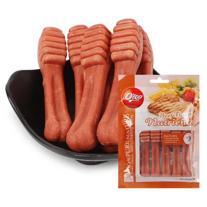 Xương Gặm Orgo Cho Cún, Xương gặm Cho Chó 100g Sạch Răng, Thơm Miệng, Bổ Sung Canxi