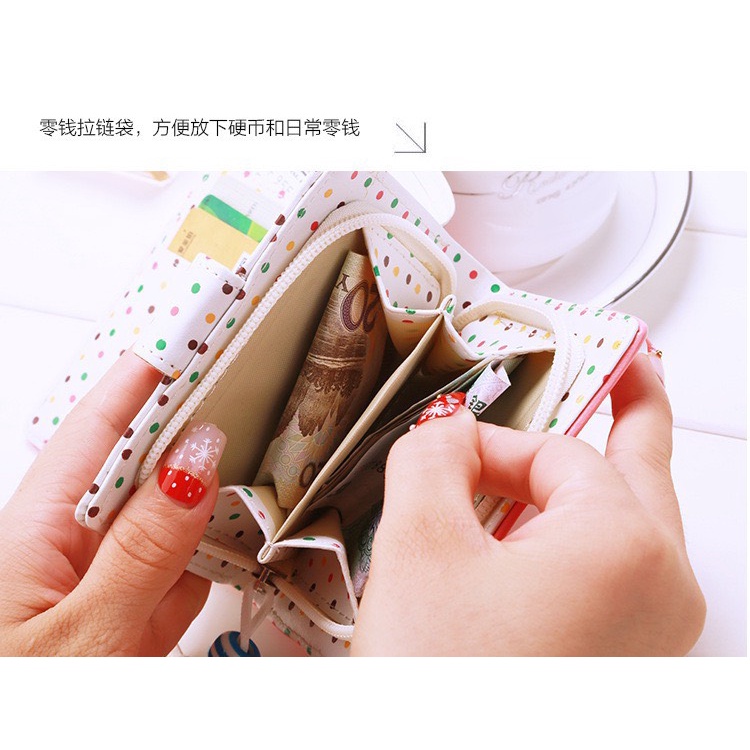 Ví Nữ Mini Đựng Tiền Gấp Gọn Thiết Kế Đẹp Mắt Tiện Dụng ( Mã VGKC )