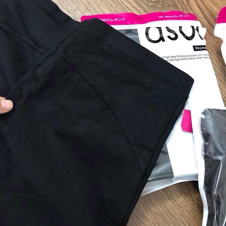 Quần Legging Cạp Cao💖𝑭𝑹𝑬𝑬𝑺𝑯𝑰𝑷💖Trang Phục Tập Yoga-Quần Thun Ôm Co Giãn QLAS01 | BigBuy360 - bigbuy360.vn