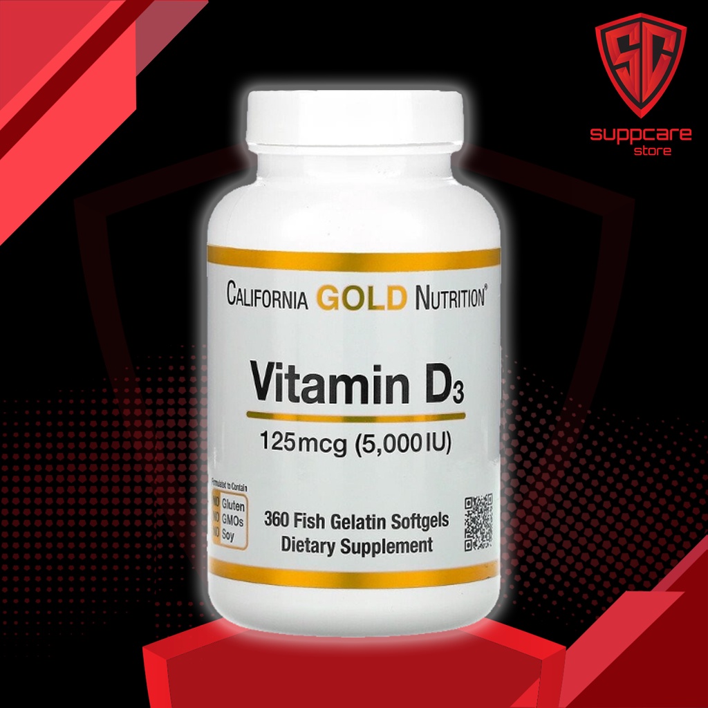 [CẬN DATE GIÁ RẺ] California Gold Nutrition Vitamin D3 [2000 - 5000 IU] - [90 - 360 viên] - Chính Hãng Nhập Mỹ