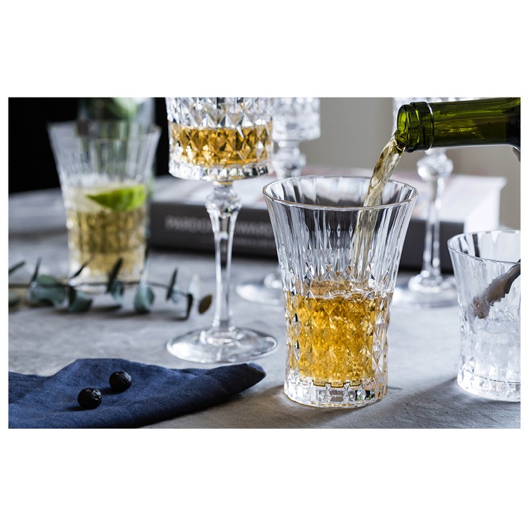 Goblet Glass - Ly Khứa Cạnh - Ly Thủy Tinh