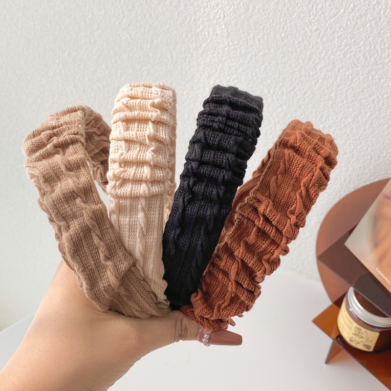 Cài Tóc Lông Xù Vành Rộng Thời Trang Dành Cho Nữ