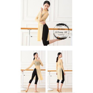 [Hàng có sẵn] Áo múa dài cổ tròn
