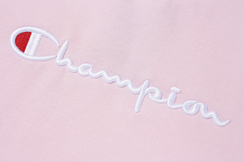 Áo Sweater Cổ Tròn Tay Dài Màu Trơn Thêu Chữ Champion Thời Trang
