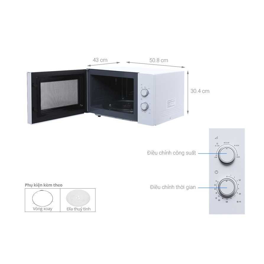 [SẢN PHẨM CHÍNH HÃNG] LÒ VI SÓNG KHÔNG NƯỚNG ELECTROLUX EMM2525MW 25L 1450W - ĐA CHỨC NĂNG NẤU - HẸN GIỜ (Màu trắng)