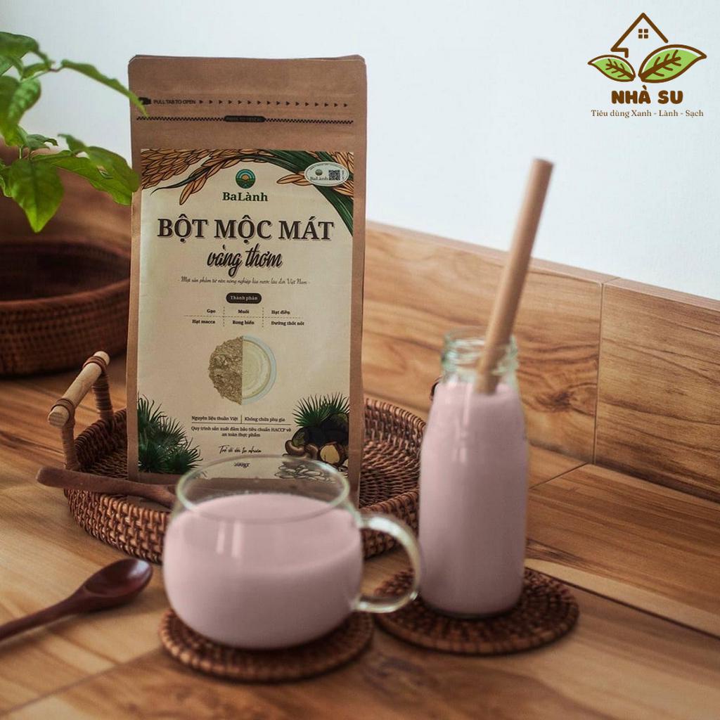 Bột mộc mát Ba Lành - Bột ngũ cốc dinh dưỡng từ gạo và các loại hạt, bột sữa hạt thuần chay cho bé và người lớn - 1kg